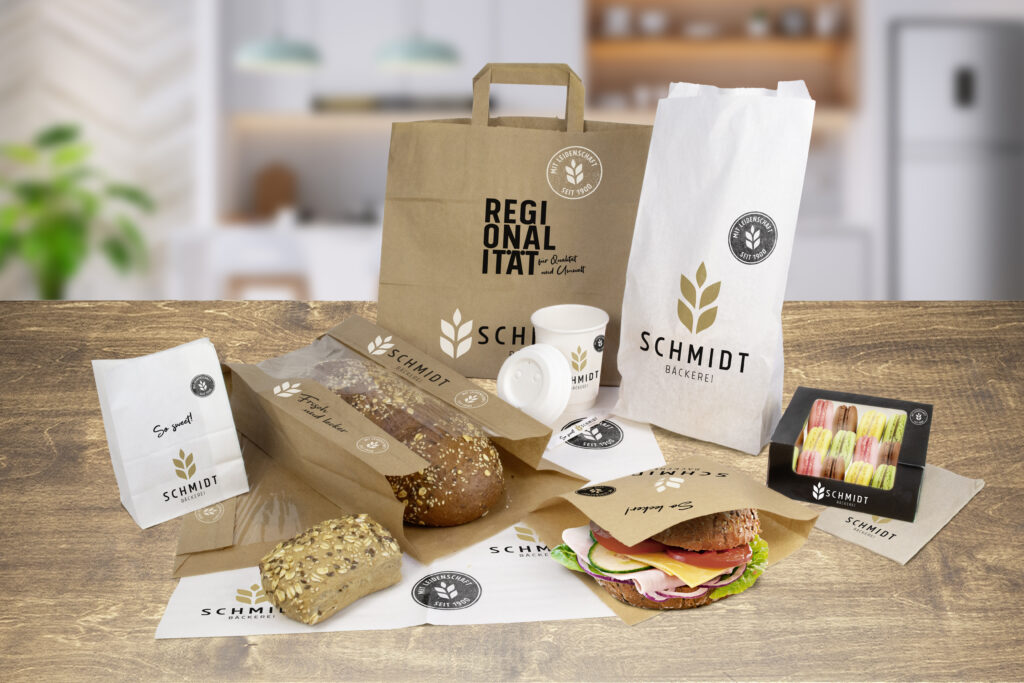 Kundenkonzept der Bäckerei Schmidt, erstellt von dem Unternehmen Schreyer Verpackungen KG